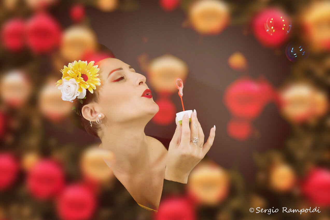 Bolle Ritratto natalizio ambientato